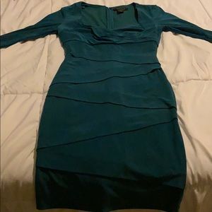 Dark Turquoise Business Dress